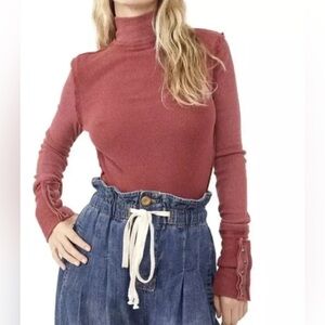 We the Free JOJO mock neck top, small